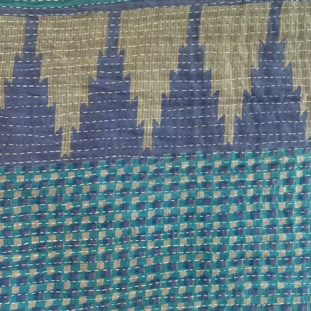 Kantha Bae Headwrap gold, red, blue
